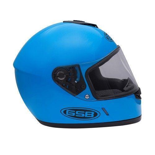 Шлем дорожный GSB G-349 BLACK & BLUE 1