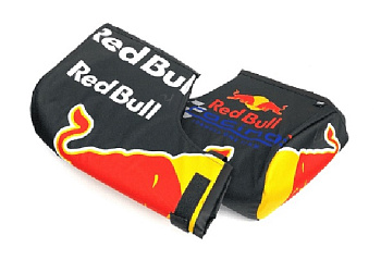 Зимние варежки на руль мото (муфты) RedBull Black