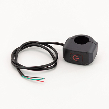 Кнопка стоп двигателя/включения света с креплением на руль ON/OFF RED